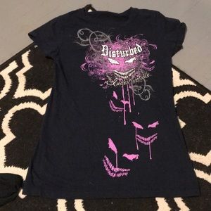 Navy blue Disturbed T-shirt 🤘🏻😈